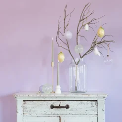 Kerzenständer, Gold, Metall, 32 Cm