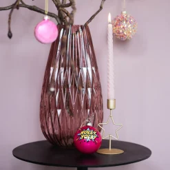 Kerzenständer Stern, Gold, Metall, 15 Cm