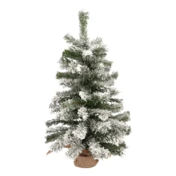 Kleiner Weihnachtsbaum Künstlich Mit Schnee Und Jutefuß, 60 Cm