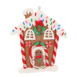 Lebkuchenhaus Weihnachtsbaumanhänger In Traditionellen Farben