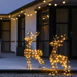 LED Lichterkette Außen Mit Timer, Warm-weiß, 20 LEDs, 9,5 M