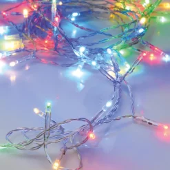 LED Lichterkette Bunt, Batterie, Innen, 50 LEDs