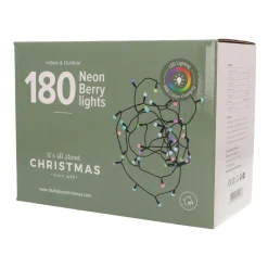 LED Lichterkette Kugeln, Bunt, Innen & Außen, 180 LEDs