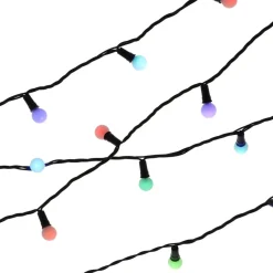 LED Lichterkette Kugeln, Bunt, Innen & Außen, 180 LEDs