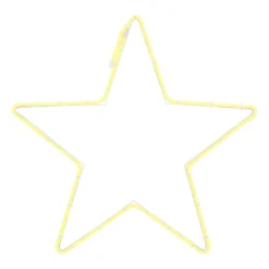 LED Neon-Stern, Warm-weiß, Innen & Außen, 50 Cm
