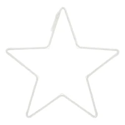 LED Neon-Stern, Warm-weiß, Innen & Außen, 50 Cm