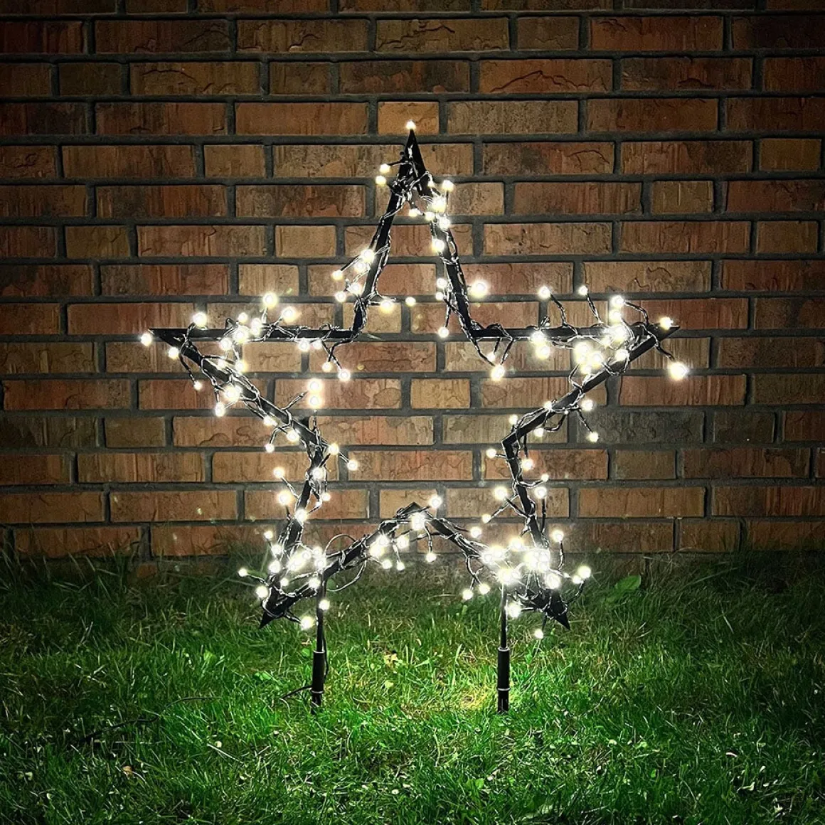 LED Stern Für Außen Mit Timer, Erdspieß, 73 Cm