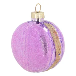 Lila Macaron-Weihnachtsschmuck