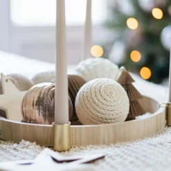 Ländliche Jute-Kugel In Beige