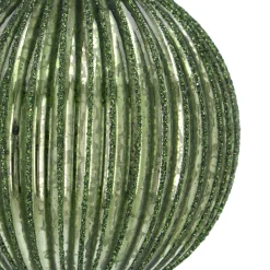 Luxuriöse Dunkelgrüne Weihnachtskugel Mit Lampion-Relief