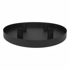 Magnet Adventskranz, Schwarz, Metall, 30 Cm