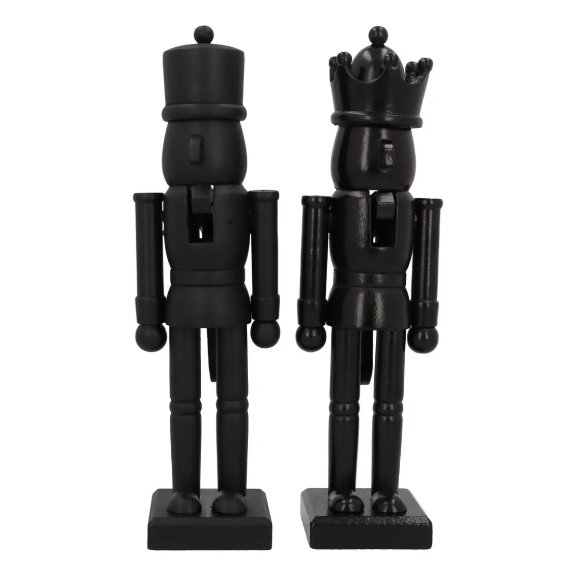 Mattschwarzer Holz-Nussknacker