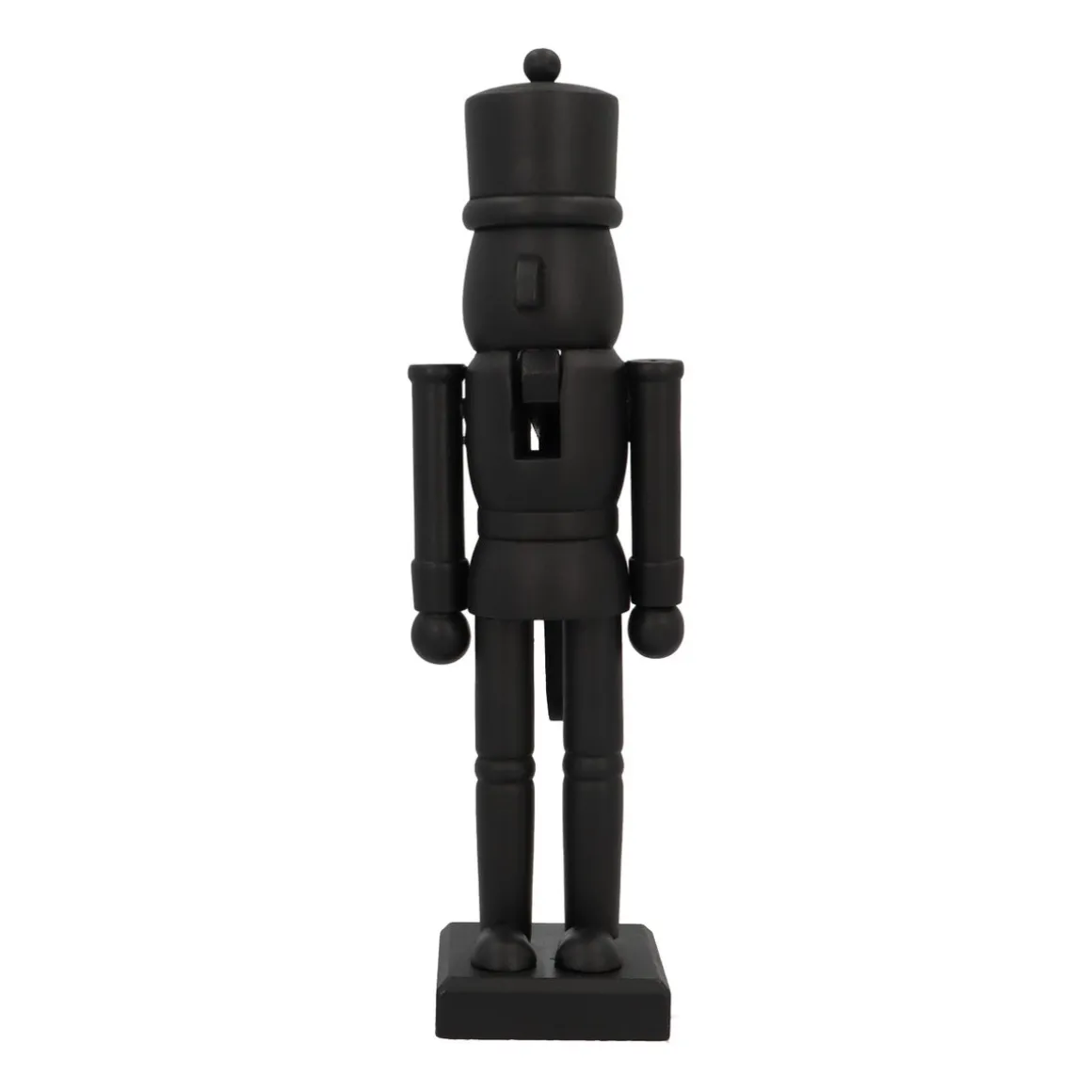 Mattschwarzer Holz-Nussknacker