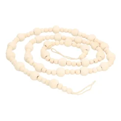 Minimalistische Holzgirlande, Natur, 160 Cm