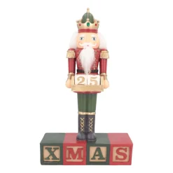Nussknacker Adventskalender Mit LED-Beleuchtung, Polyresin, 35 Cm