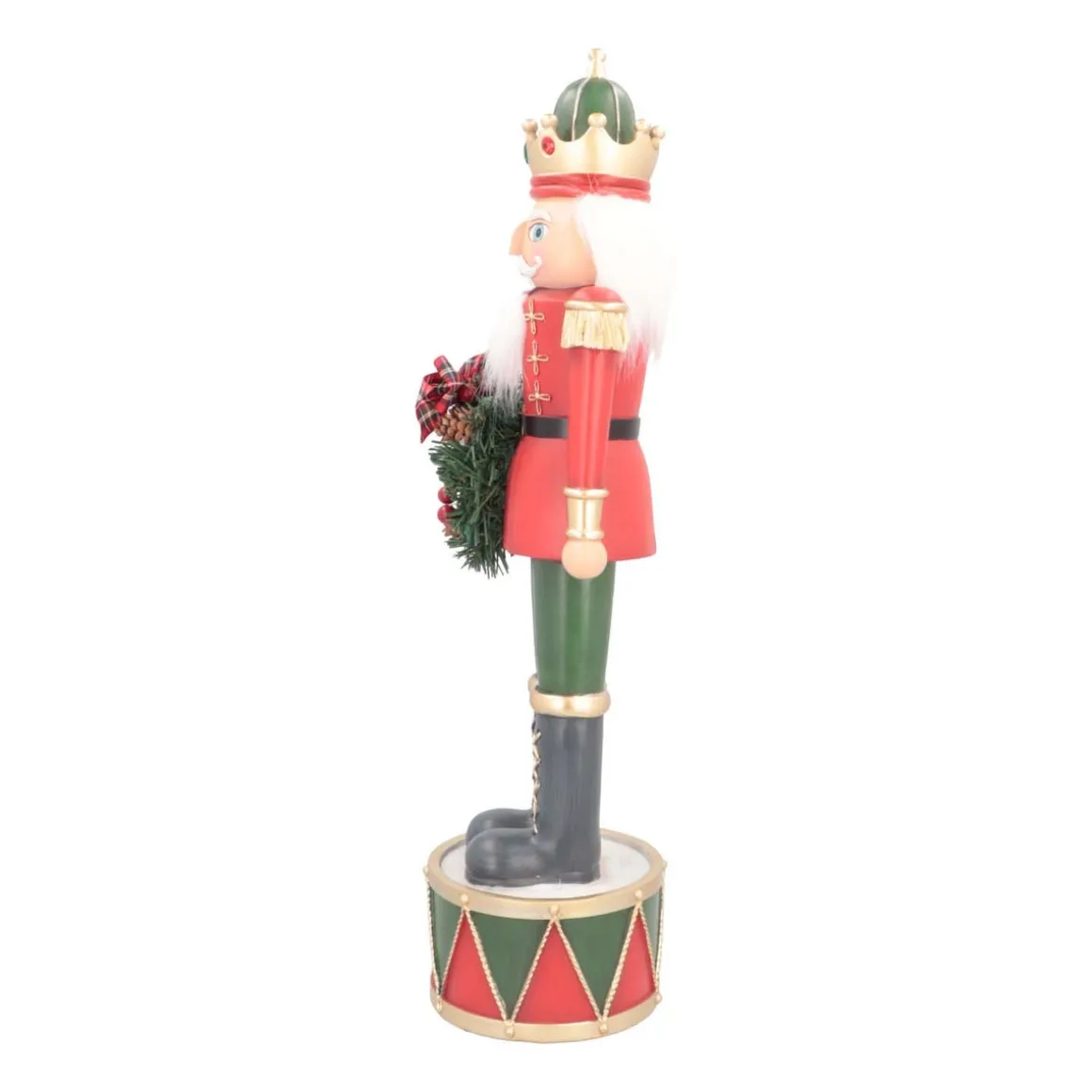 Nussknacker König Mit Kranz, Polyresin, 60 Cm