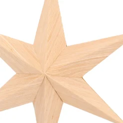 Papier-Weihnachtsstern Mit Realistischer Holzmaserung