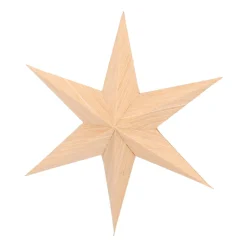 Papier-Weihnachtsstern Mit Realistischer Holzmaserung