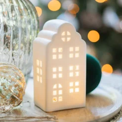 Porzellan Grachtenhaus Als Weihnachtsdekoration