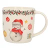 Porzellan Schneemann Weihnachtsbecher Mit Henkel