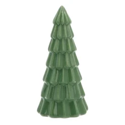 Porzellan-Tannenbaum Geometrisch, Grün, 21 Cm