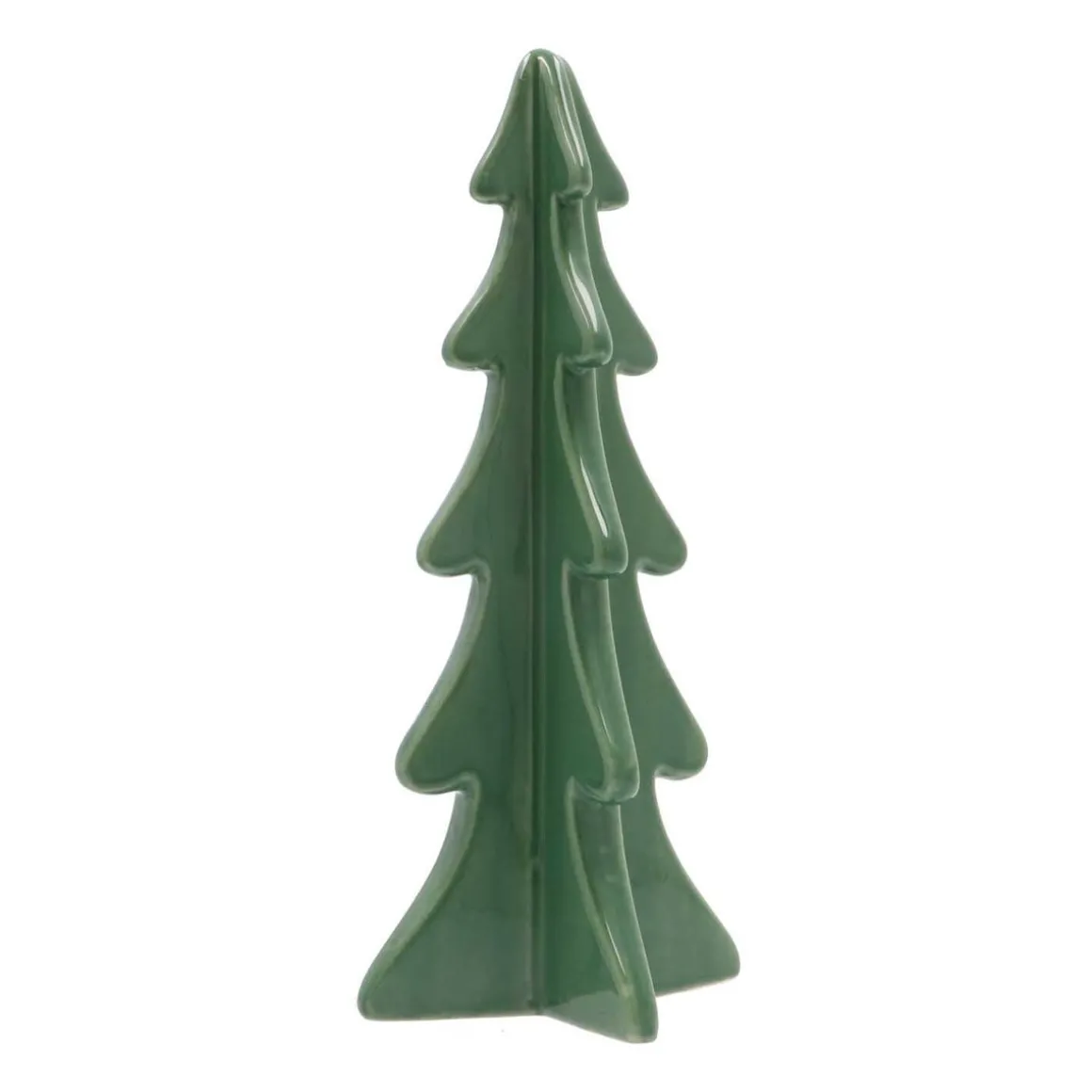 Porzellan-Tannenbaum Im 3D-Format, Cottage Green, 28 Cm