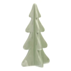 Porzellan-Tannenbaum Im 3D-Format, Hellgrün, 21 Cm
