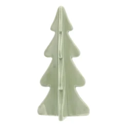 Porzellan-Tannenbaum Im 3D-Format, Hellgrün, 21 Cm