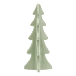 Porzellan-Tannenbaum Im 3D-Format, Hellgrün, 28 Cm