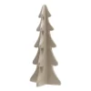 Porzellan-Tannenbaum Im 3D-Format, Taupe, 28 Cm