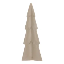 Porzellan-Tannenbaum Im 3D-Format, Taupe, 22 Cm