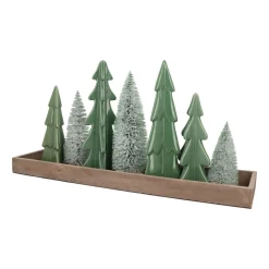Porzellan-Tannenbaum Im 3D-Format, Cottage Green, 22 Cm