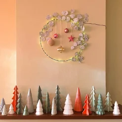 Porzellan-Tannenbaum Mit Rillendekor, Cottage Green, 26 Cm