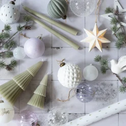 Porzellan-Weihnachtsstern Mit Warmweißer LED-Beleuchtung