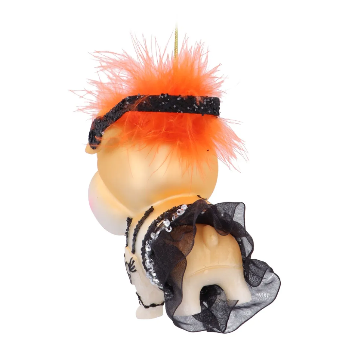 Punk Bulldogge Weihnachtsanhänger Für Einen "bad Ass" Weihnachtsbaum