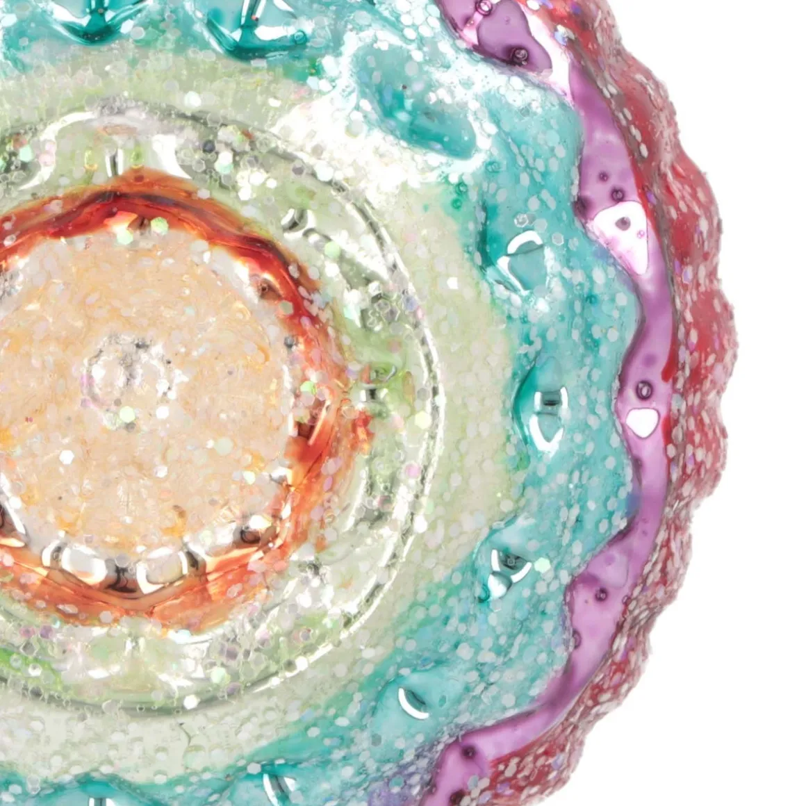 Reflexkugel, Bunt, Glas, 8 Cm