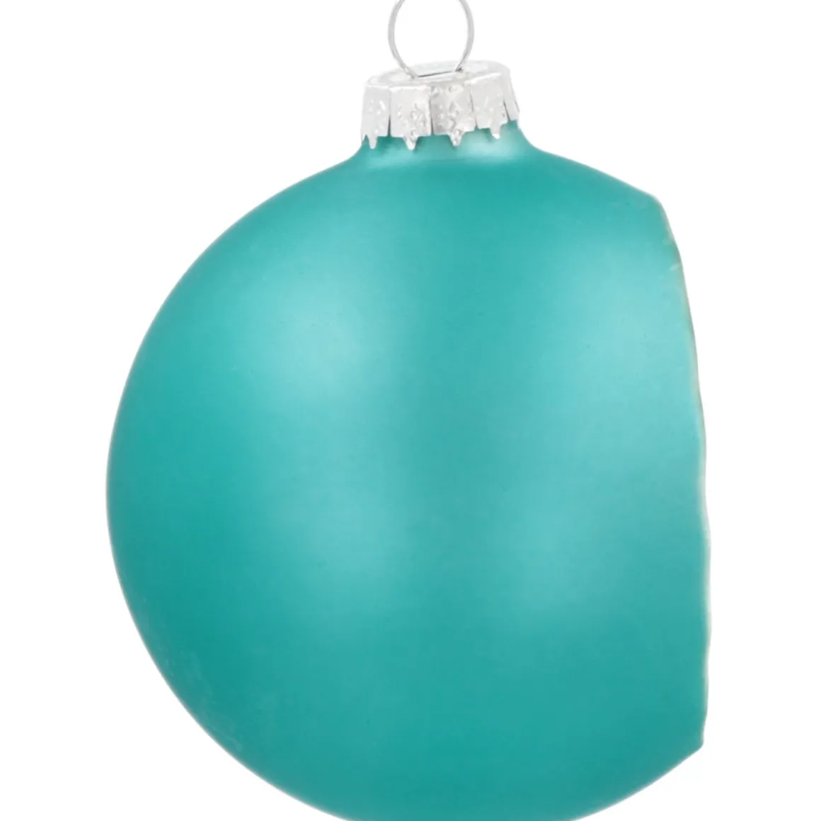 Reflexkugel, Petrol, Glas, 8 Cm