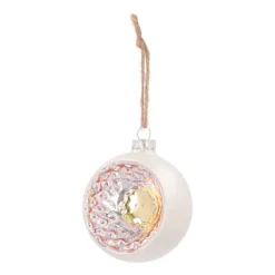 Reflexkugel, Silber, Glas, 8 Cm