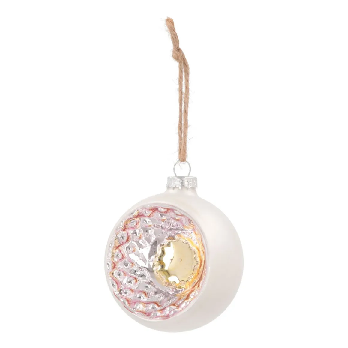 Reflexkugel, Silber, Glas, 8 Cm