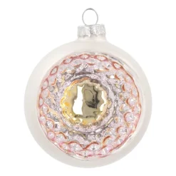 Reflexkugel, Silber, Glas, 8 Cm