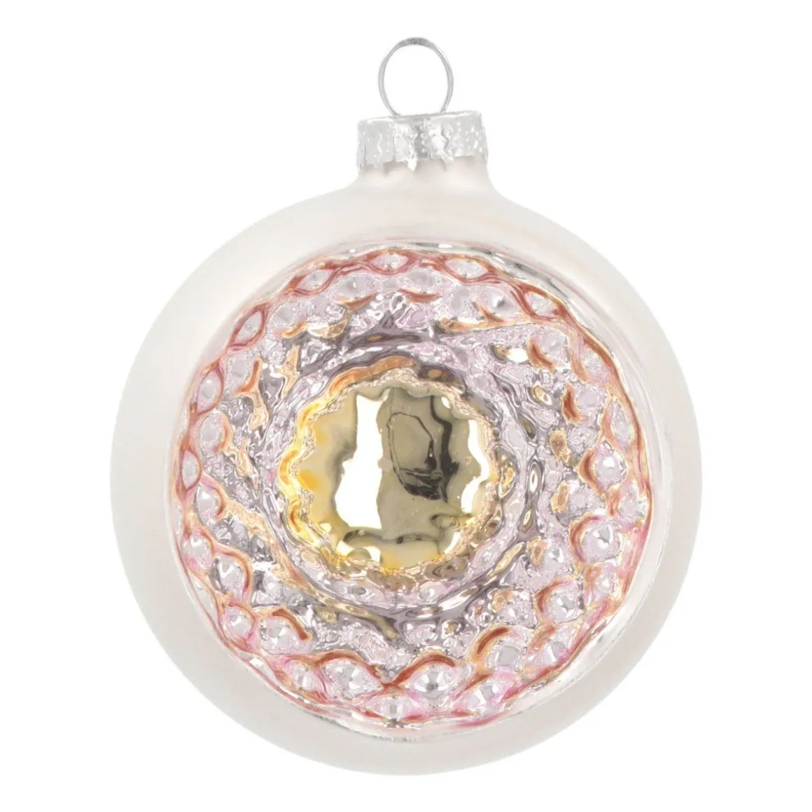 Reflexkugel, Silber, Glas, 8 Cm