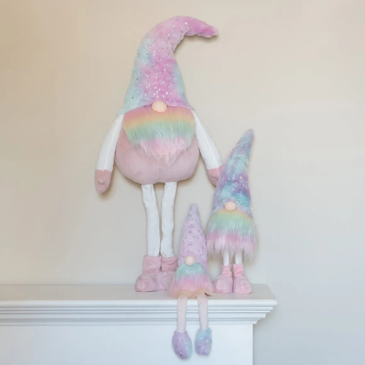 Regenbogen Wichtel Mit Herzen Und Ausziehbaren Beinen