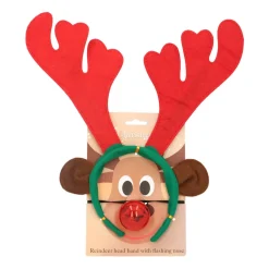 Rentier-Set Aus Haarreif Und Leuchtnase