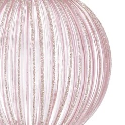 Romantische Hellrosa Weihnachtskugel Mit Durchblick