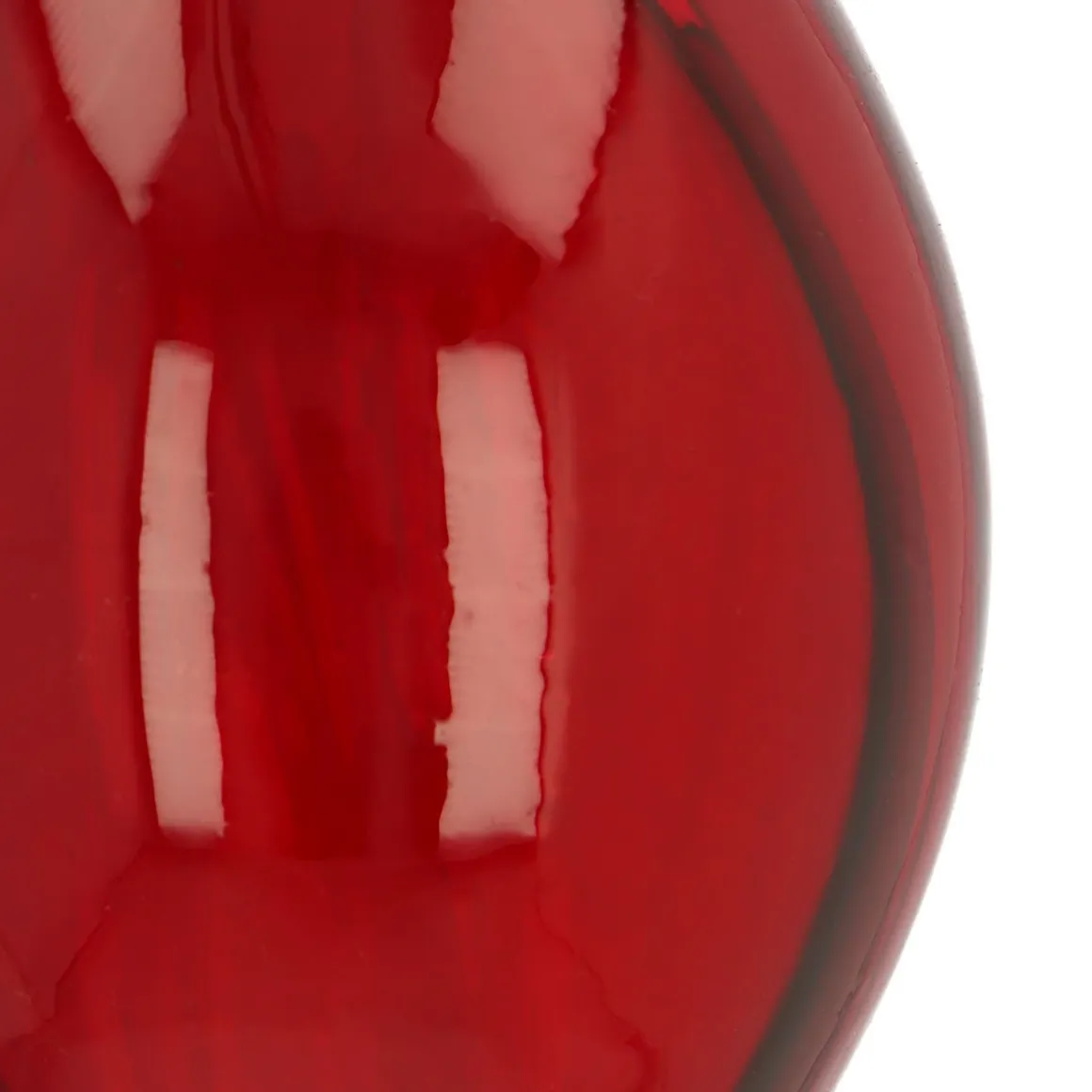 Roter Weihnachtszapfen Mit Traditionellen Swirls