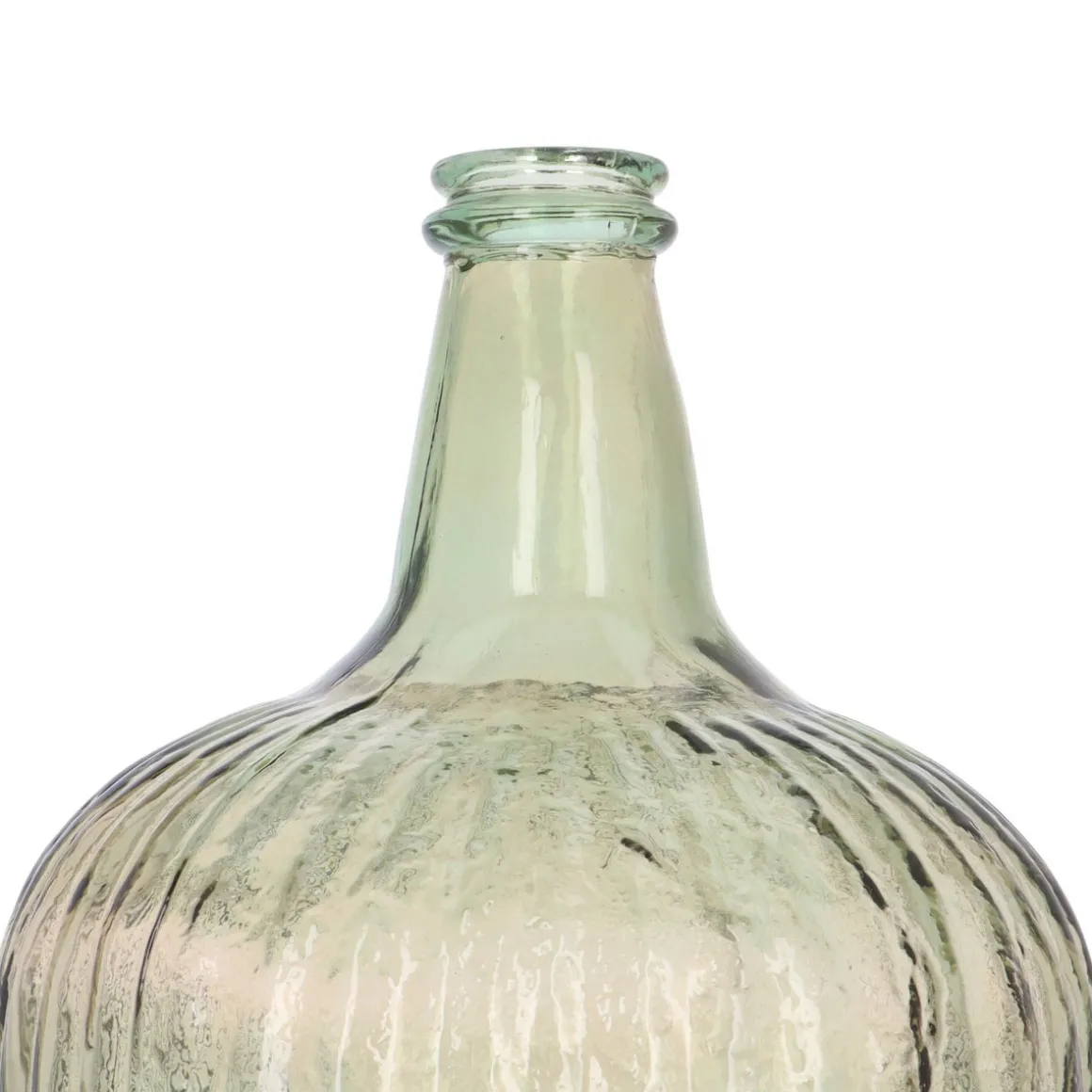 Runde XL-Vase Aus Recyceltem Glas