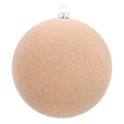 Samt-Weihnachtskugel In Beige - Unzerbrechlich