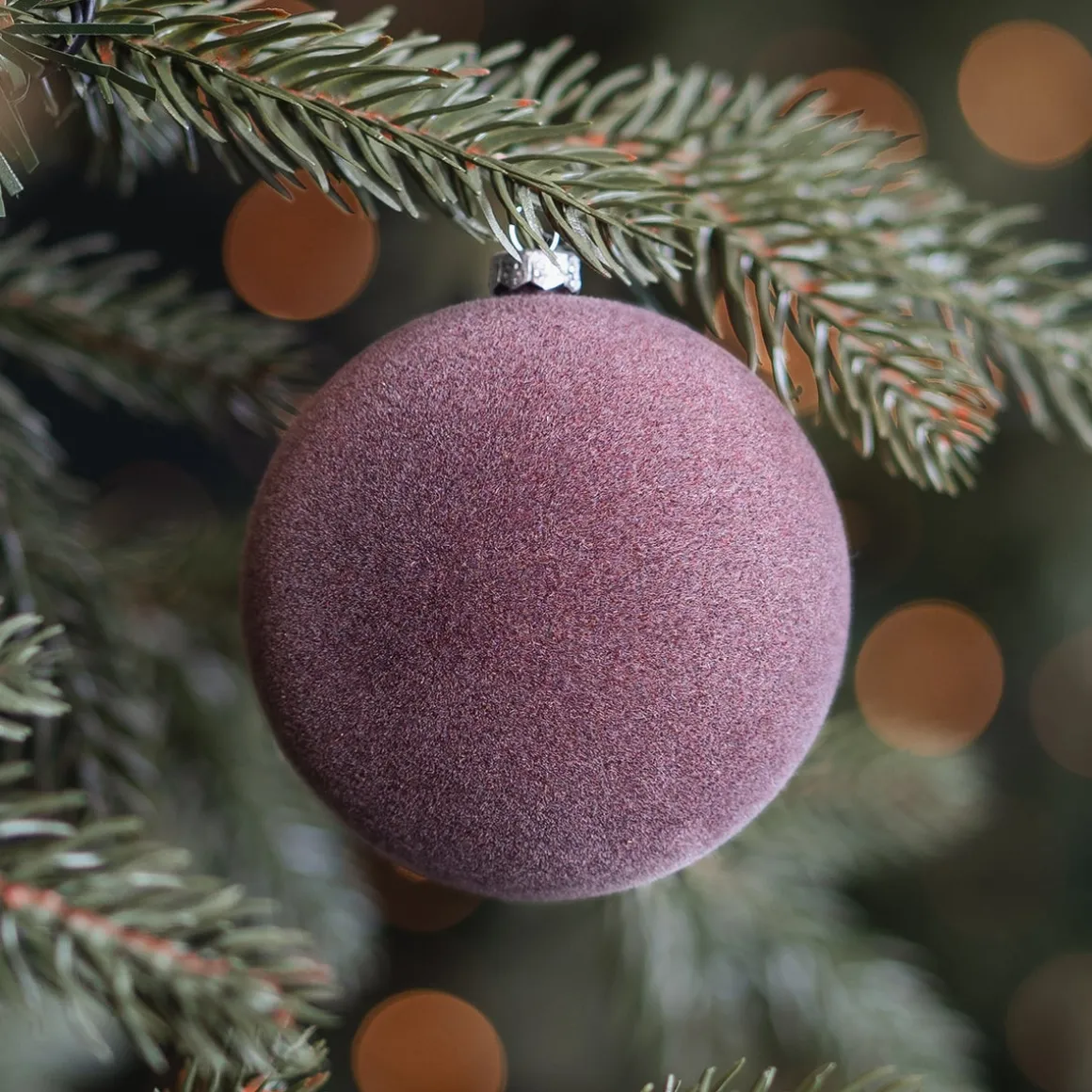 Samt-Weihnachtskugel In Braun - Unzerbrechlich