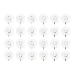 Saugnäpfe Mit Häkchen 2 Cm, 24 Stk.