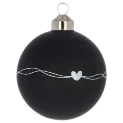 Schwarze Weihnachtskugel Mit 